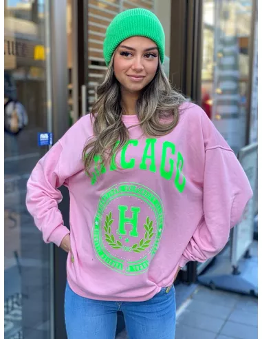 from paris sweater chicago pink